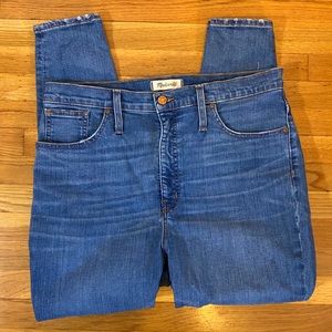 Madewell 11 inch High Rise Skinny Blue Jeans 32P